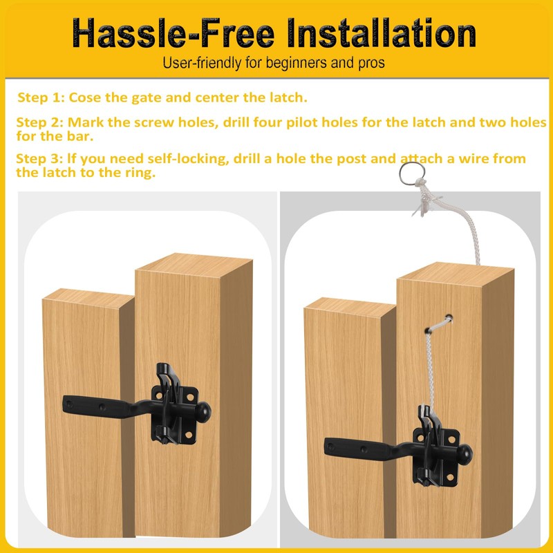 Anti Sag Fence Gate Kit Heavy Duty Gate Corner Brace