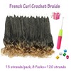 EFFGOCO Short French Curl Braiding Hair 14 Inch Pre Looped