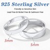 Couples Ring High Polishing Glossy Band 3mm Stackable Thin Rings