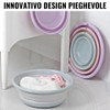 SIC Multi-purpose Folding Bowl, Portable Thermoplastic Rubber, Round Shape, Space-Saving,