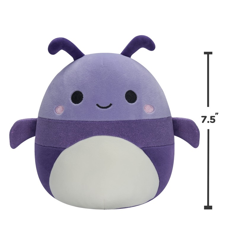 SQUISHMALLOWS Peluche pequeño 7.5 Pulgadas (Escarabajo Morado)