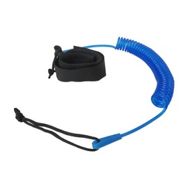 INGQI Blue Kayaking Coiled Sping Leash 10' Surfboard Leash Leg Rope for Stand up Paddling, Surfing
