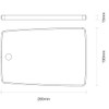 Tramontina 13272/351 TRAMONTINA Kitchen Cutting Board 28 x 19 cm