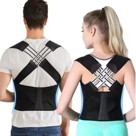 Posture Corrector for Women and Men,Adjustable Shoulder Straightener,Back Support Brace,Upper Spine scoliosis, hunchback (XX-Large)
