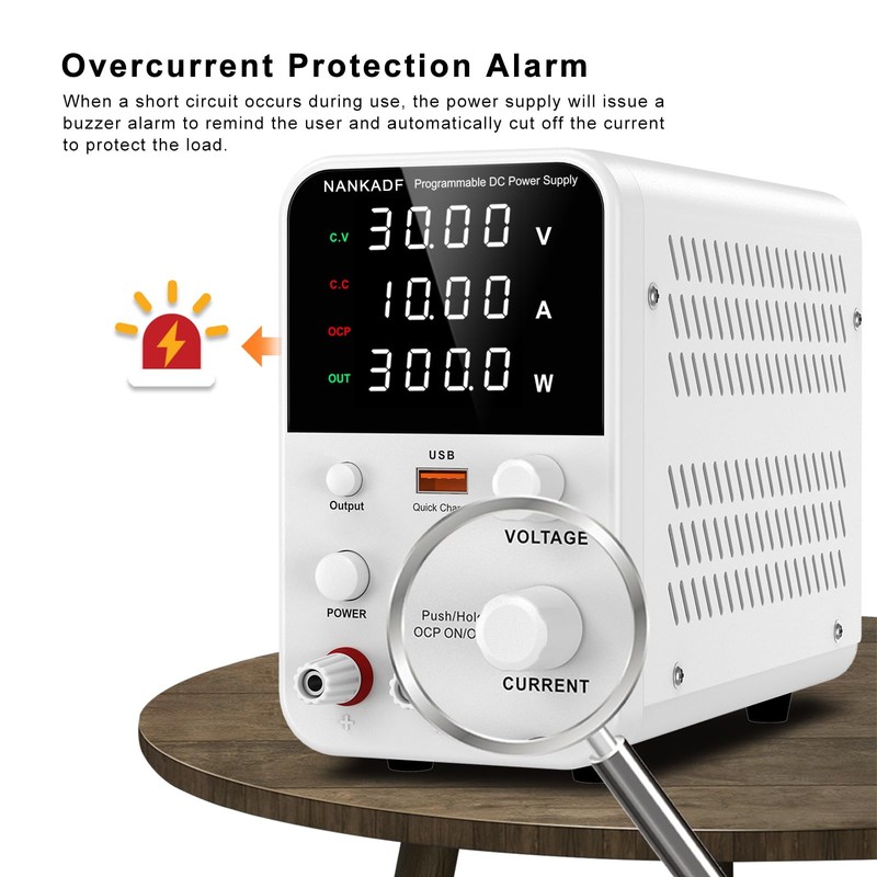 DC Power Supply Variable, Bench Power Supply with Encoder Adjustment