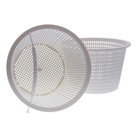U.S. Pool Supply Swimming Pool Plastic Skimmer Replacement Basket (Set of 2) - Skim Remove Leaves, Bugs and Debris - 8" Top, 5.5" Bottom, 5" Deep - Not Weighted