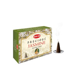 HEM -Precious Jasmine Incense Cones - Pack of 12