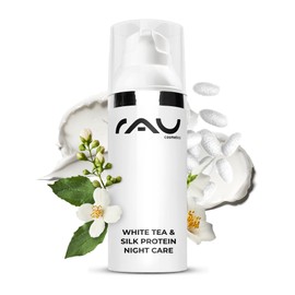 RAU White Tea Silk Mask 50 ml - Maske mit Seidenproteinen, Sheabutter, Weisser Tee und Naturölen für die regenerationsbedürftige Haut - NEU