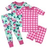 HonestBaby 4 Piece Pajamas Sleepwear PJs 100% Organic Cotton for