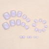 RUPOFUZA Press on Toenails Fake Toe Nails,Short Toe Nail Press