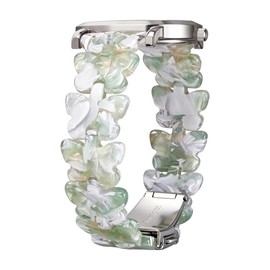 BINLUN Resin Watch Band Butterfly Design 12mm 14mm 16mm 17mm 18mm 20mm 22mm Quick Release Lightweight Replacement Band Dressy Watch Bracelet for Smartwatch