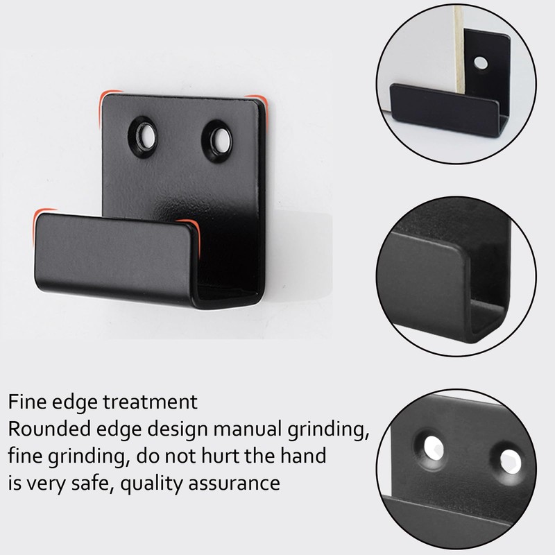 Leliafleury 4Pcs Ceramic Tile Display Bracket Stainless Steel Wall Hooks