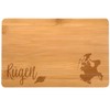 Samunshi® Wooden Board with Engraving Rügen Bamboo Chopping Board Small
