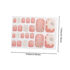 Baluue 6sheets Unique Nail Art Decor Manicure Accessory Press Nails Almond Sticker