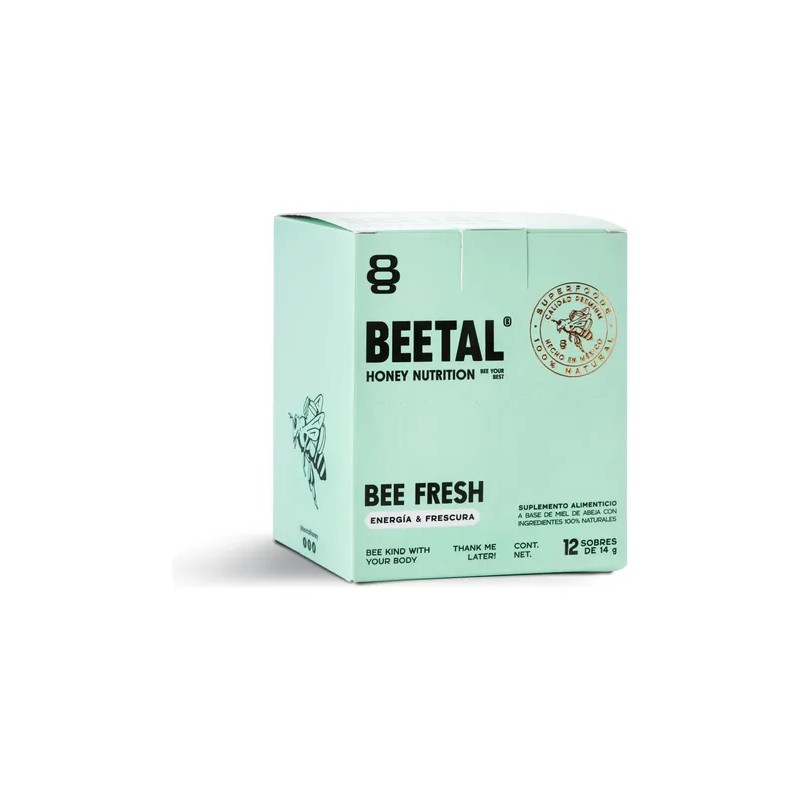 Bee Fresh Suplemento Energético Natural De Miel 12 Sobres