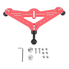 Diving Tray Rig Video Triangular Stabilizer Tripod Base Bracket SLR Camera Underwater Photography for Insta360 for Osmo Action for Yi AKASOEK70004K Red