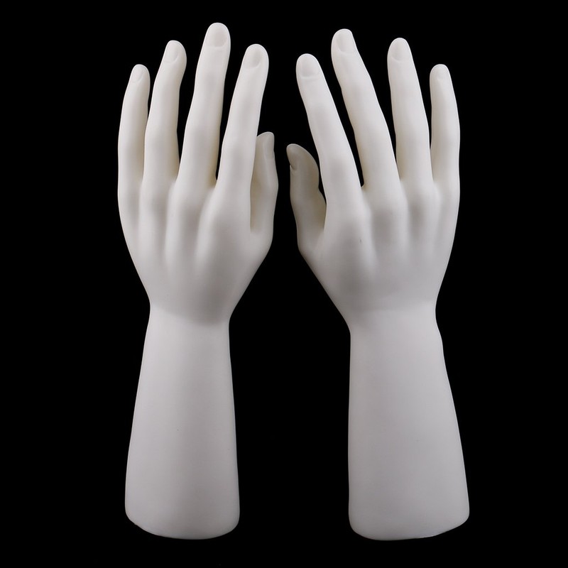 Baoblaze Decorative Hand Jewellery Holder Display Mannequin Hands 1 Pair