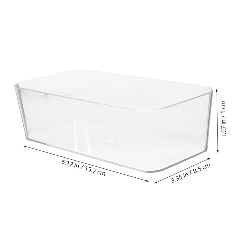 FUNOMOCYA Versatile Acrylic Drawer Organizers Set 3 Trays for Desk