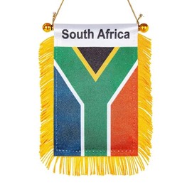 South Africa flag Mini Banner Country Pride Car Display