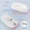 FYBC Bluetooth LED 2.4G Wireless Mouse Luminous Slim Design for