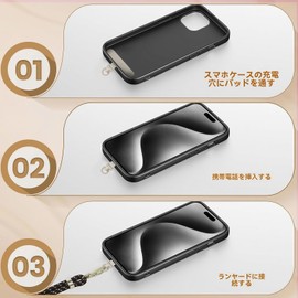 Multi-colored Ultra-thin 0.2mm Smartphone Strap Holder 【Breakage Prevention】Stainless Steel Anti-float Design Thin and Durable 10kg Load Capacity Compatible with All Models No Impact on Charging Fall