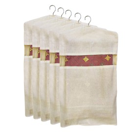 Forever Cotton Premium Hanging Cotton Saree Covers, Wardrobe Organizer (18x29 inches), Set of 5 (HANGERS ARE NOT INCLUDED)