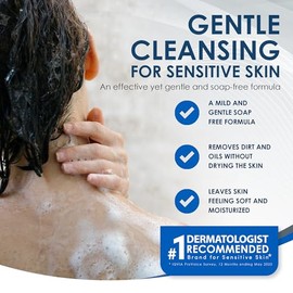 Vanicream Gentle Body Wash | For Sensitive Skin | Dermatologist Tested | Fragrance and Paraben Free | 12 Ounce