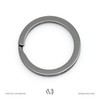 CRAFTMEMORE Key Rings Quality Keychain Rings Metal Flat Split Rings