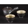Yamasho Pottery Shigaraki Ware Sumi-iro Futari Tea Pot Sum-3