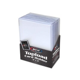 BCW 3x4 Topload Card Holder - Standard - 25ct | Rigid PVC Trading Card Protection for Baseball Cards, Football Cards, and Trading Cards Like Pokémon and MTG | Holds Cards Up to 20pts