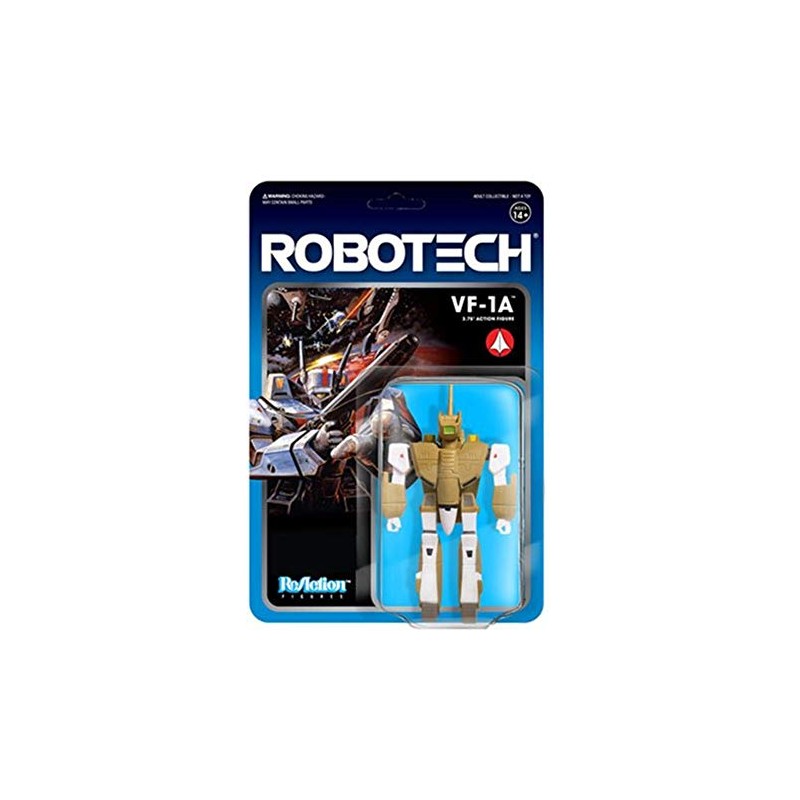SUPER7 Unisex-Youth ROBOW01-VFA-01 Super 7 Reaction Figure-Robotech VF-1A, Multi, 3.75