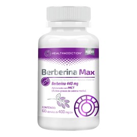 Berberina Max Adicionada Con Mct 60 Capsulas Healthaddiction