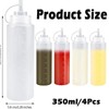 4 Stück Squeeze Flaschen 350ml Plastik Quetschflasche Mit Kappen,Quetschflasche Mit