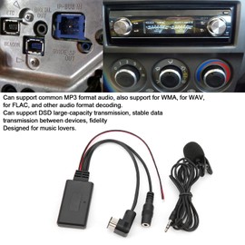 Bluetooth AUX Adapter Audio Device Car Stereo Microphone with AUX Audio Cable Bluetooth 5.0 Replacement for Pioneer Radio IP BUS