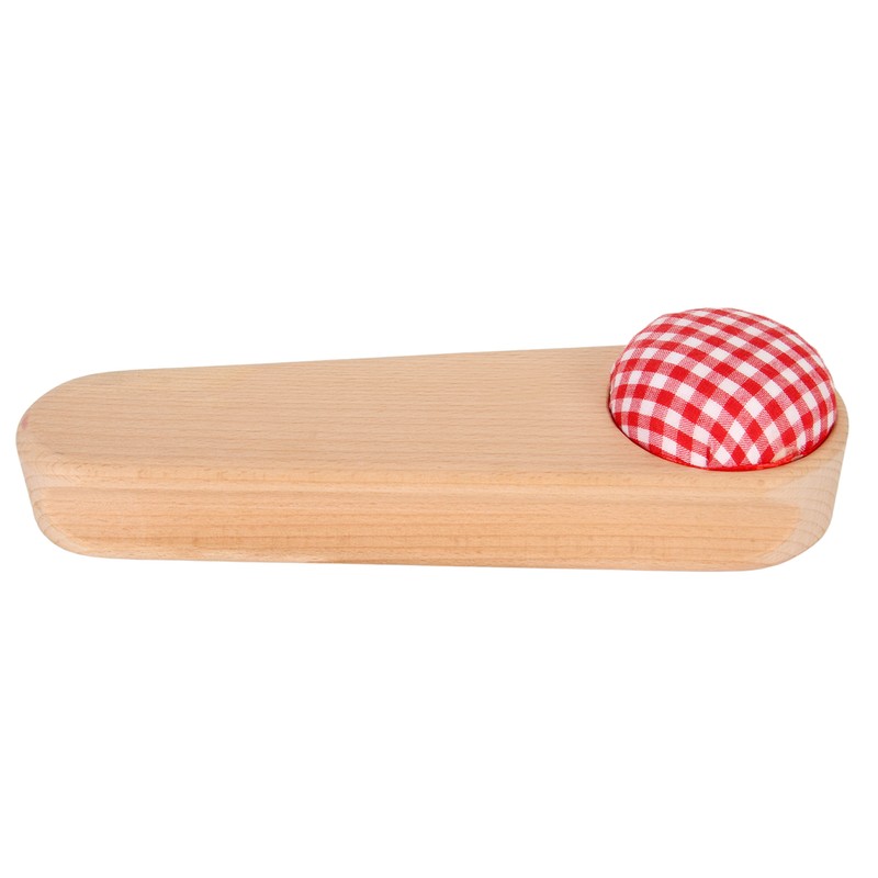 Quilters Clapper Pin Cushion Design Smoothing Wood Easy Operation Hardwood