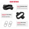 Ambienden SPD Cleats for Road Cycling Shoes | 2-Bolt KEO-Compatible