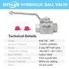 Ufixed 3/8" High Pressure Hydraulic Ball Valve Pressure Washer Ball