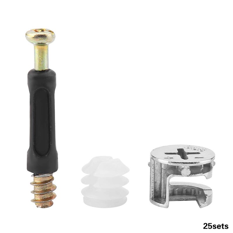 Furniture Connecting Screw Plastic Coated Connector Cam Lock Hardware Accessories