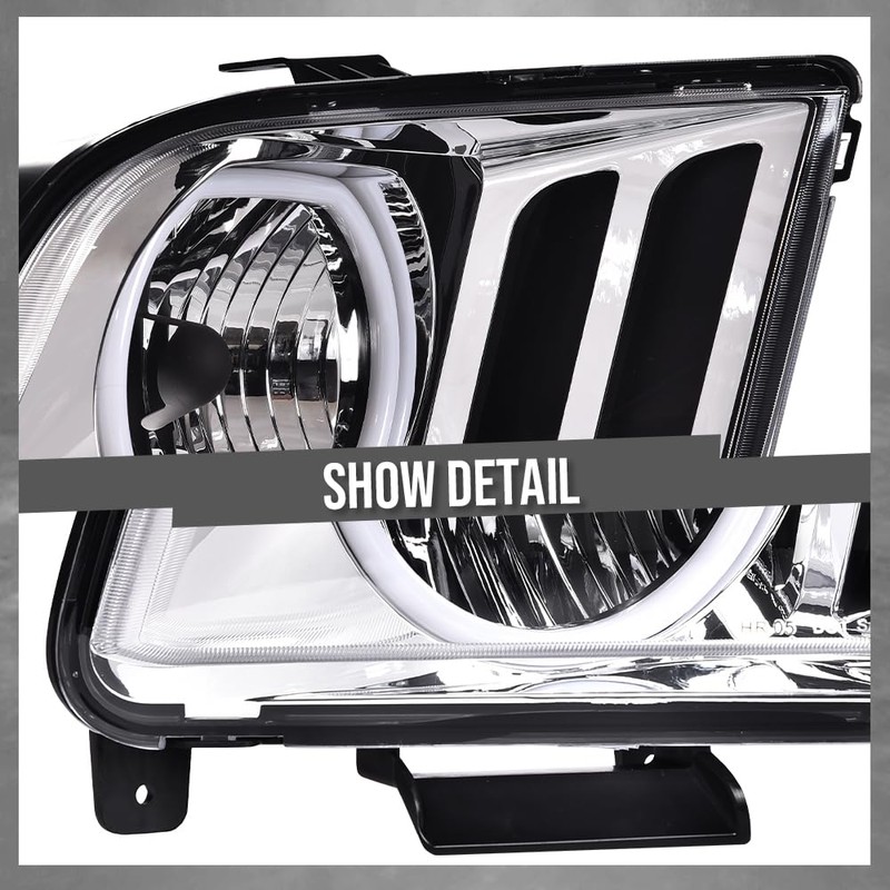 G-PLUS LED DRL Headlights, Compatible with Ford Mustang 2005 2006