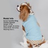 KYEESE Waffle Dog Shirt, Blue, L-Chest(18), Soft Stretchy, Lightweight, Breathable,