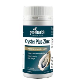 Goodhealth Zinc Plus Oyster Extract – 60 Capsules – Natural Marine-Sourced Zinc Supplement – Imported from New Zealand