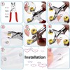 AAED Set of 100 Press Stud Set with Pliers, Sewing