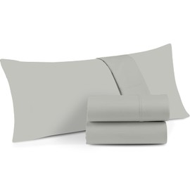 Toddler Pillowcase – 100% Cotton Soft Pillow Cover for Kids | Zippered Closure | Breathable & Washable | Fits Toddler Pillow Cover |Nursery Bedding_Light Grey(16x22)