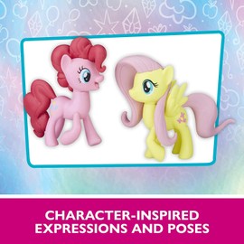 My Little Pony Figure Set, 6 Pieces, Main Character Pack, Approx. 2.9 inches (7.4 cm)
