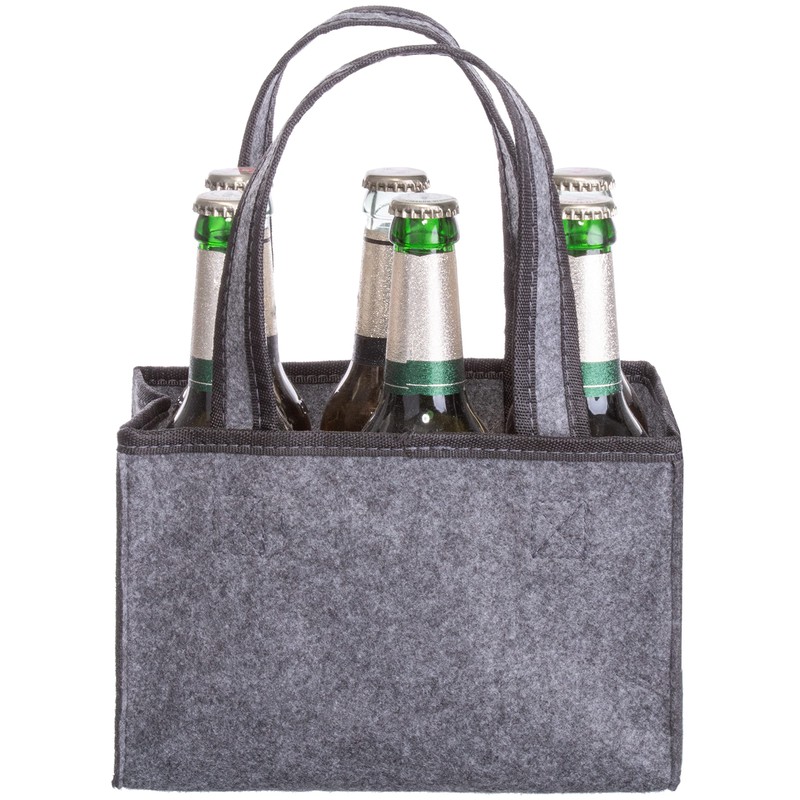 Brandsseller Men's Handbag Bottle Carrier Shopping Bag Storage Bag Felt