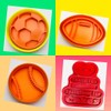 Set of 3 Sports Themed Cookie Cutters Football Rugby Baseball