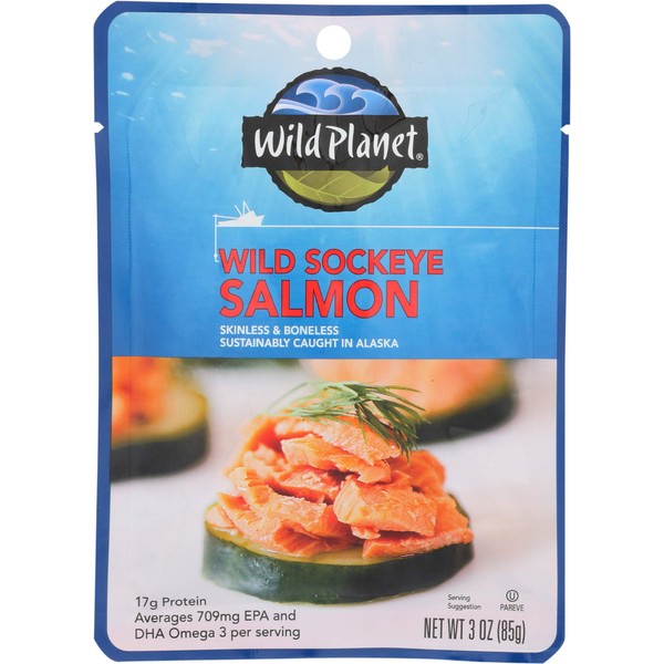 Wild Planet Wild Sockeye Salmon 3 oz 85 g