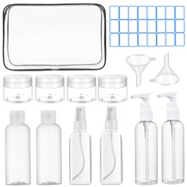 DTDNZKN 10 Pack Leak-Proof TSA Approved Travel Bottles for Toiletries - Squeezable Containers for Shampoo, Conditioner, Lotion, and Body Wash - Convenient and Practical Travel Accessories
