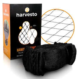 Harvesto Heavy Duty Bird Netting for Chicken Coops & Runs | Tree & Garden Netting Mesh 1-1/2" | Keep Hawks, Birds & Predators Away | Bird Netting for Blueberry Bushes, Vegetables & Fruit (50' x 50’)