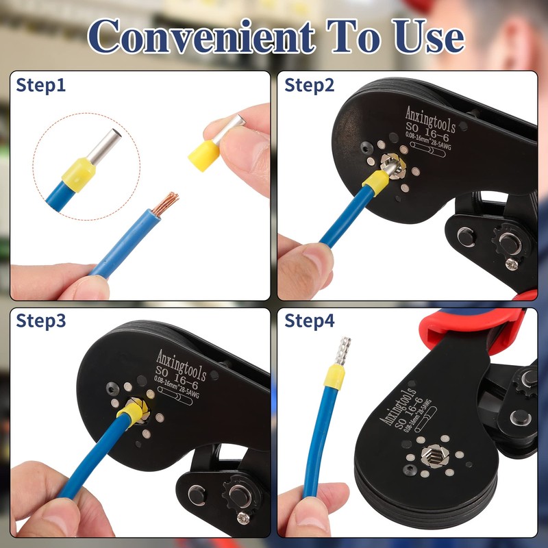 Hexagonal Ferrule Crimping Tool, Ferrule Crimping Tool and Hexagonal Ferrule